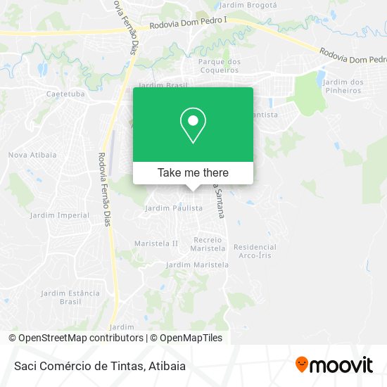 Saci Comércio de Tintas map
