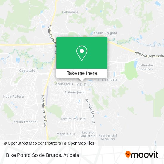 Bike Ponto So de Brutos map