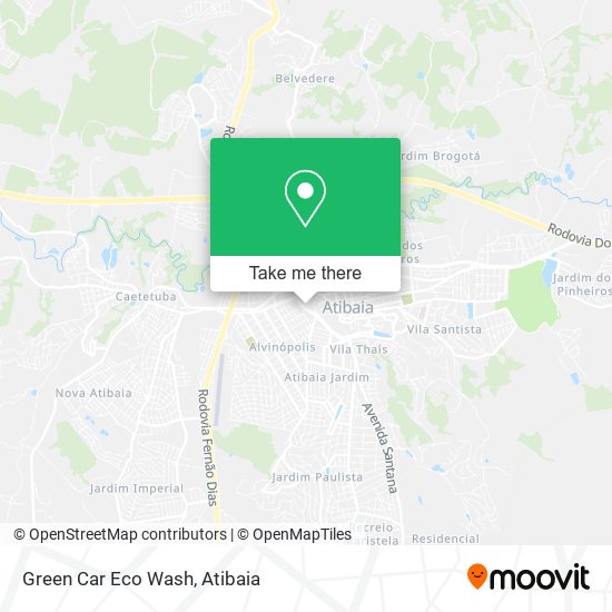 Green Car Eco Wash map