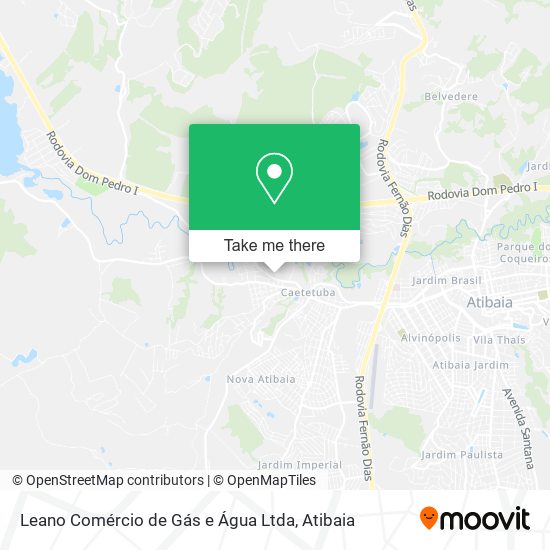 Leano Comércio de Gás e Água Ltda map