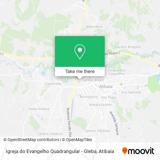 Igreja do Evangelho Quadrangular - Gleba map