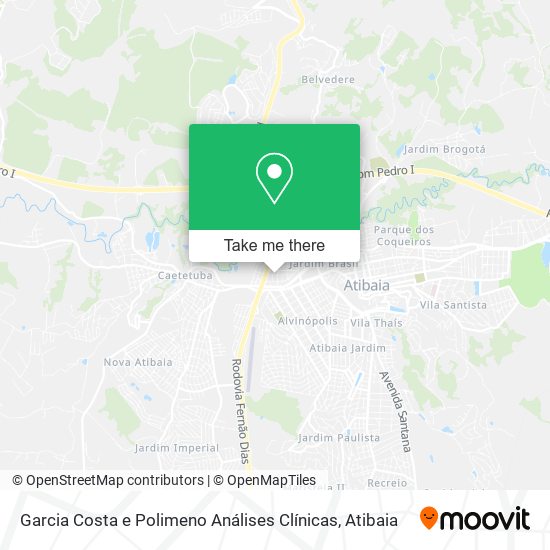 Garcia Costa e Polimeno Análises Clínicas map