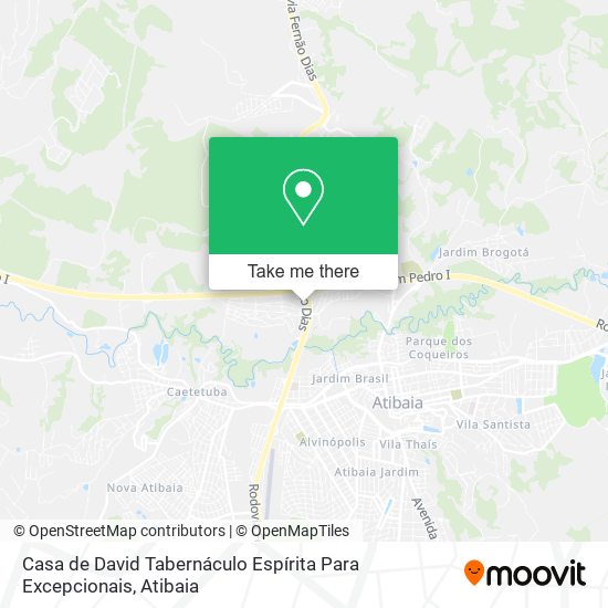 Casa de David Tabernáculo Espírita Para Excepcionais map