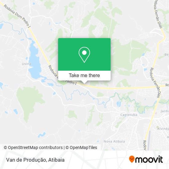Van de Produção map
