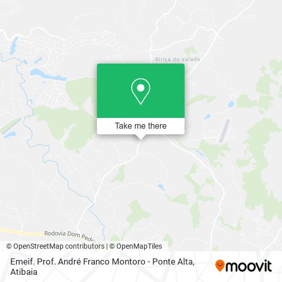 Emeif. Prof. André Franco Montoro - Ponte Alta map