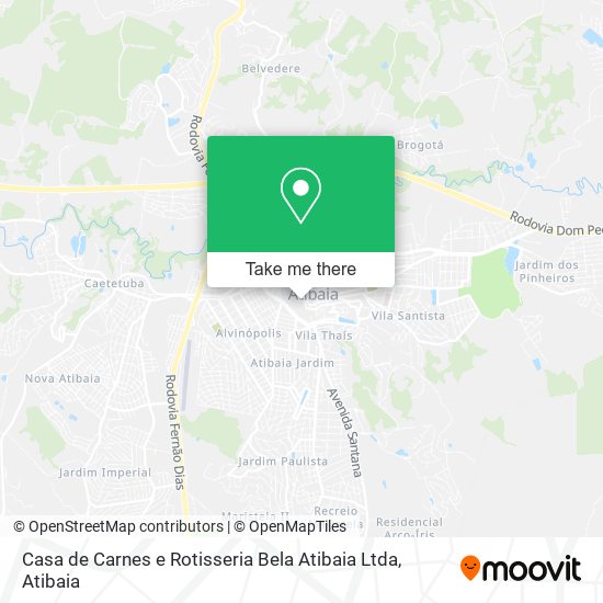 Casa de Carnes e Rotisseria Bela Atibaia Ltda map