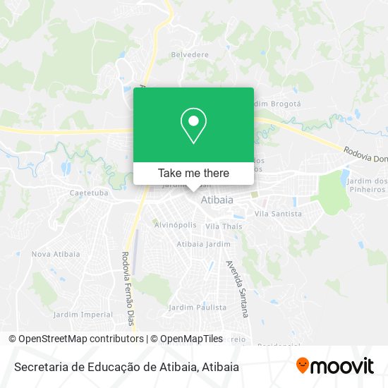 Secretaria de Educação de Atibaia map