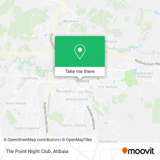 Mapa The Point Night Club