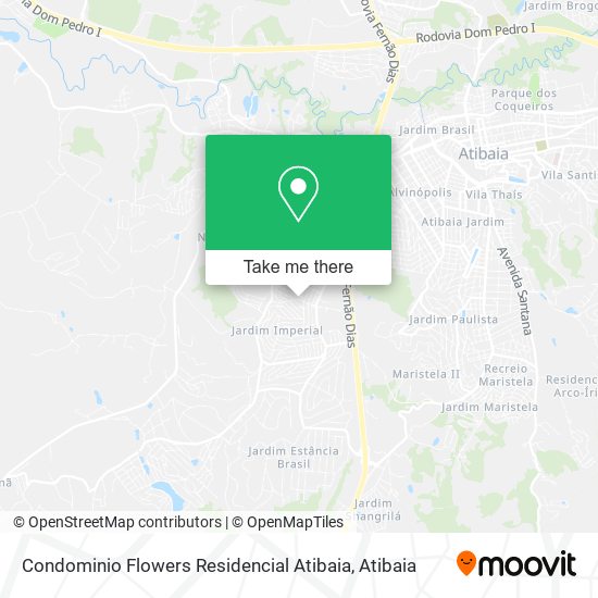 Condominio Flowers Residencial Atibaia map