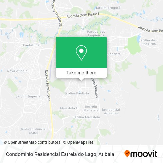 Condominio Residencial Estrela do Lago map