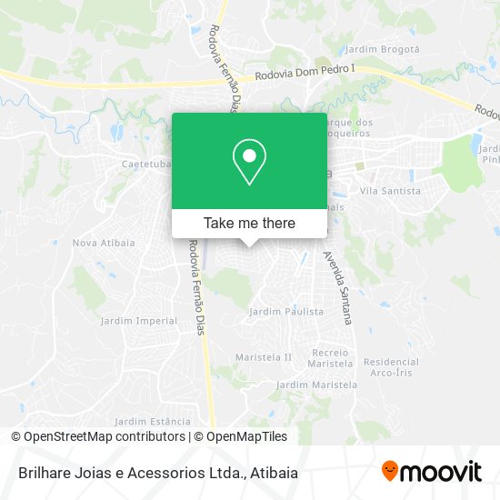 Brilhare Joias e Acessorios Ltda. map