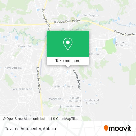 Tavares Autocenter map