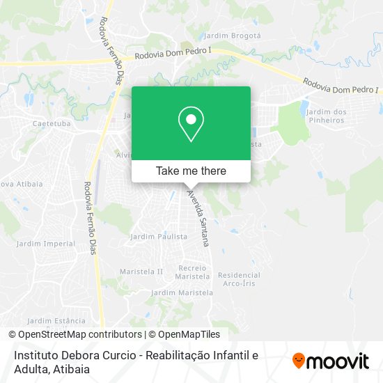 Instituto Debora Curcio - Reabilitação Infantil e Adulta map
