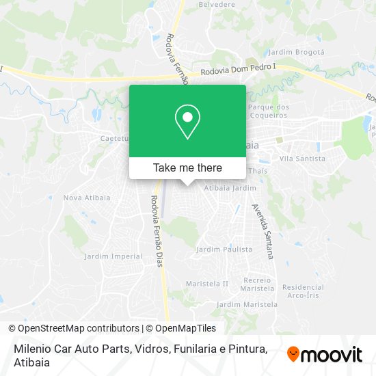 Milenio Car Auto Parts, Vidros, Funilaria e Pintura map
