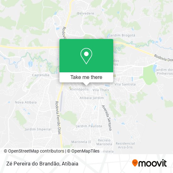 Zé Pereira do Brandão map