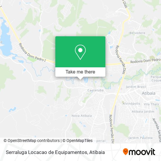 Serraluga Locacao de Equipamentos map
