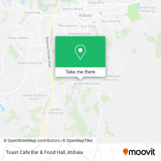 Toast Cafe Bar & Food Hall map
