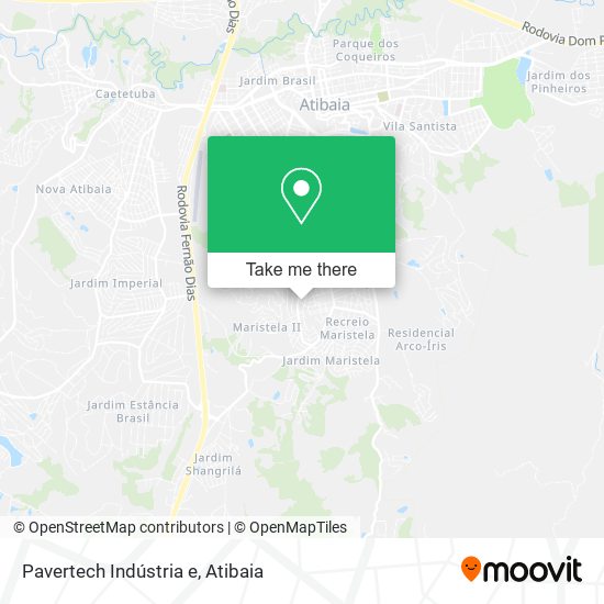 Pavertech Indústria e map