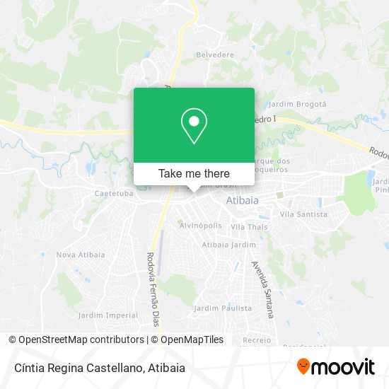Cíntia Regina Castellano map