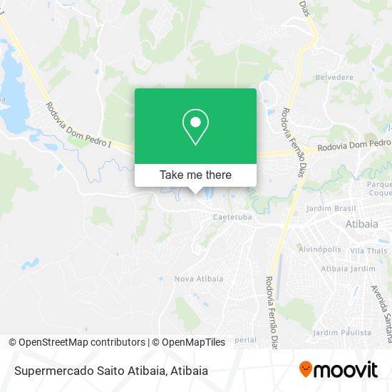 Supermercado Saito Atibaia map