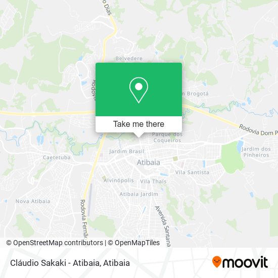 Cláudio Sakaki - Atibaia map