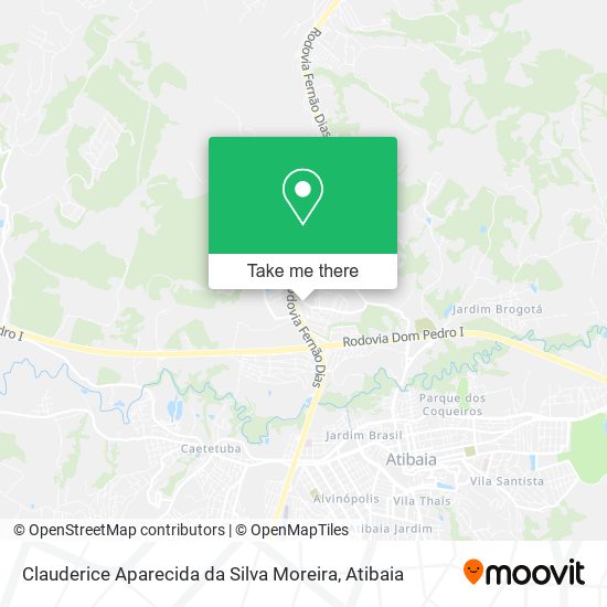 Clauderice Aparecida da Silva Moreira map