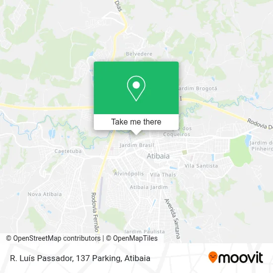 R. Luís Passador, 137 Parking map