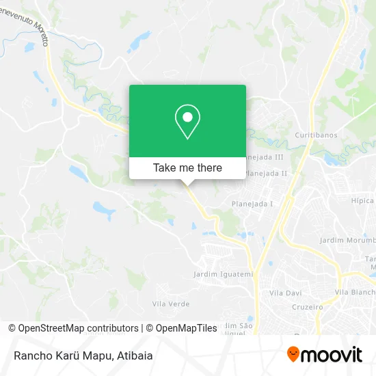 Rancho Karü Mapu map