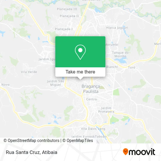 Rua Santa Cruz map