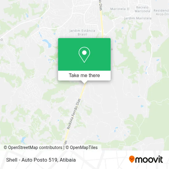 Shell - Auto Posto 519 map