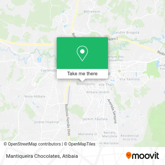 Mantiqueira Chocolates map