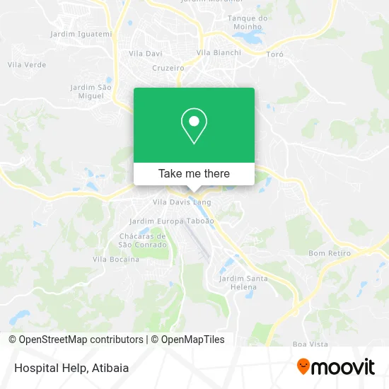 Hospital Help map