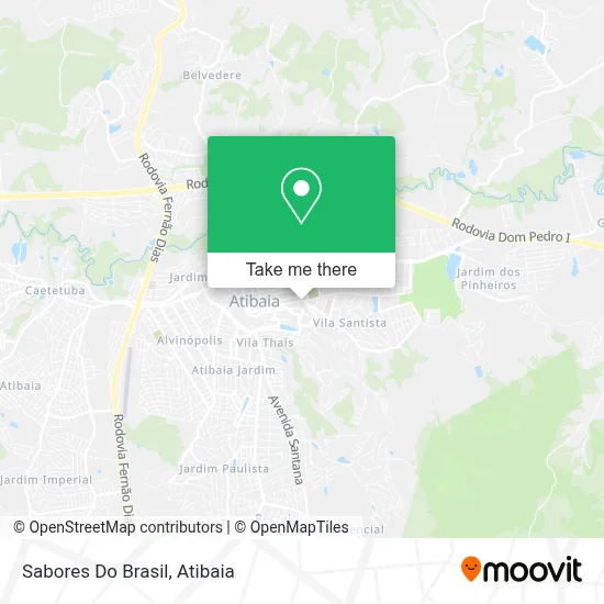 Sabores Do Brasil map