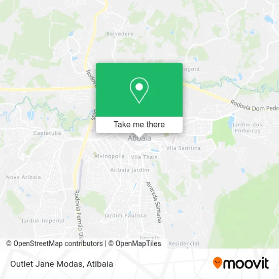 Outlet Jane Modas map