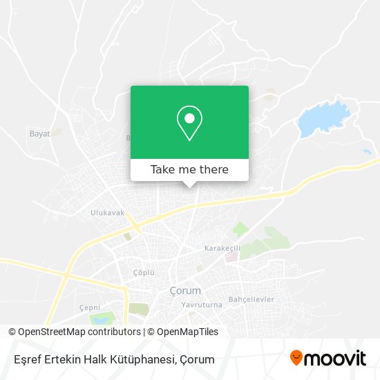 Eşref Ertekin Halk Kütüphanesi map