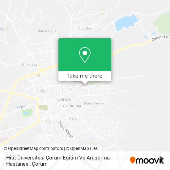 Hitit Üniversitesi Çorum Eğitim Ve Araştırma Hastanesi map