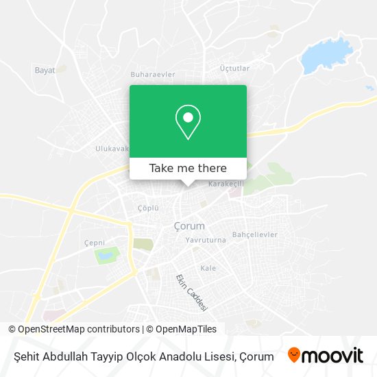 Şehit Abdullah Tayyip Olçok Anadolu Lisesi map