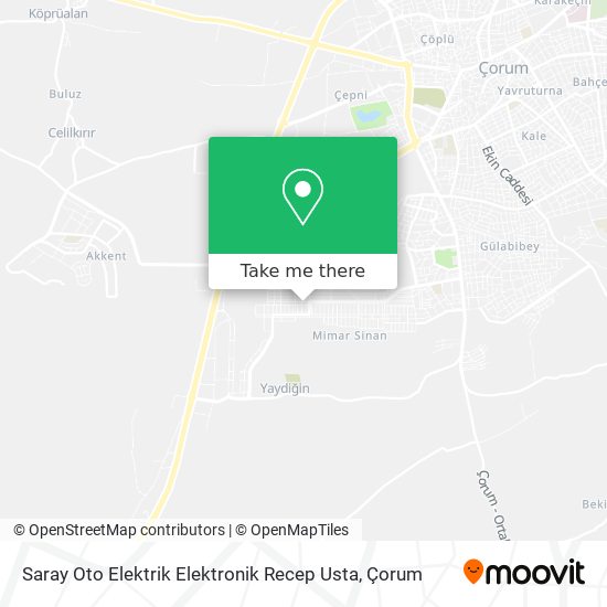 Saray Oto Elektrik Elektronik Recep Usta map