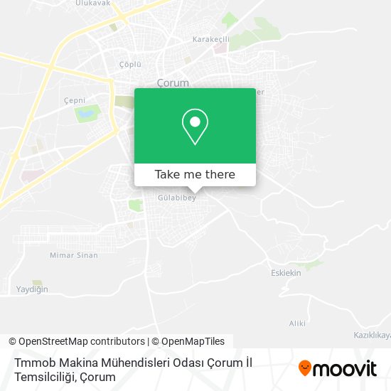 Tmmob Makina Mühendisleri Odası Çorum İl Temsilciliği map
