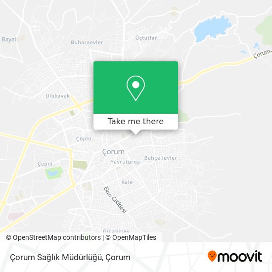 Çorum Sağlık Müdürlüğü map