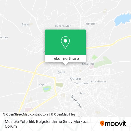 Mesleki Yeterlilik Belgelendirme Sınav Merkezi map