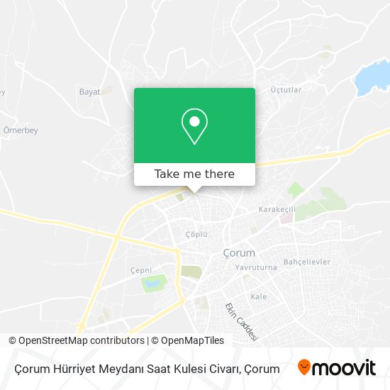 Çorum Hürriyet Meydanı Saat Kulesi Civarı map