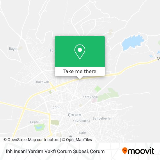 İhh İnsani Yardım Vakfı Çorum Şubesi map