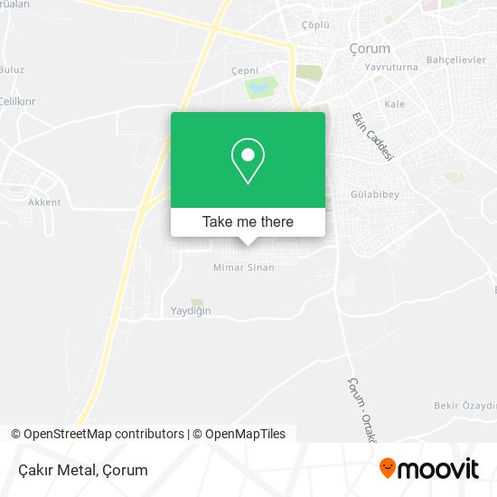 Çakır Metal map