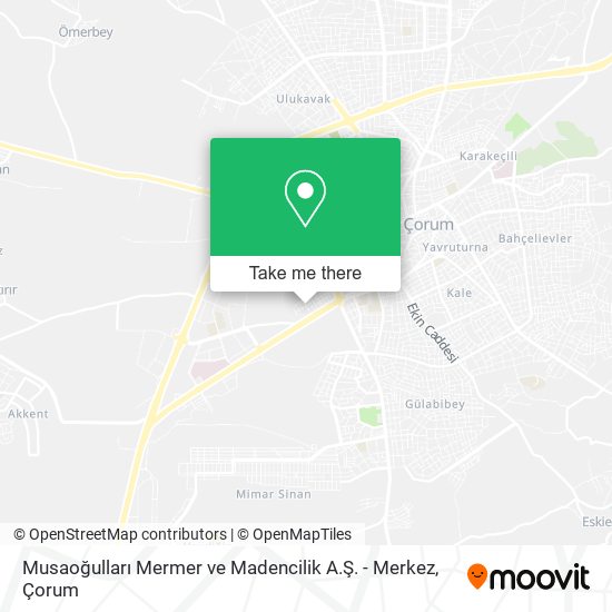 Musaoğulları Mermer ve Madencilik A.Ş. - Merkez map