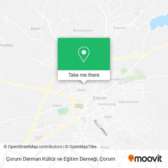 Çorum Derman Kültür ve Eğitim Derneği map