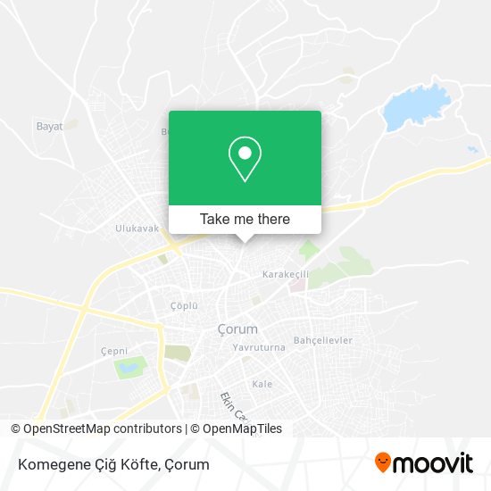 Komegene Çiğ Köfte map