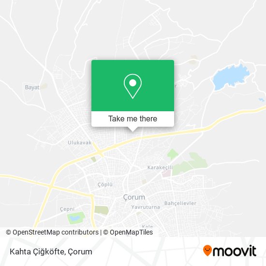 Kahta Çiğköfte map