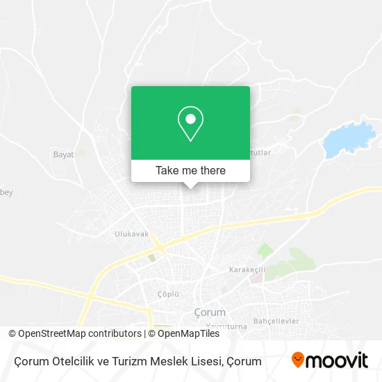 Çorum Otelcilik ve Turizm Meslek Lisesi map
