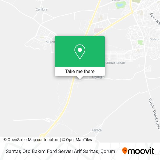Sarıtaş Oto Bakım Ford Servısı Arif Saritas map